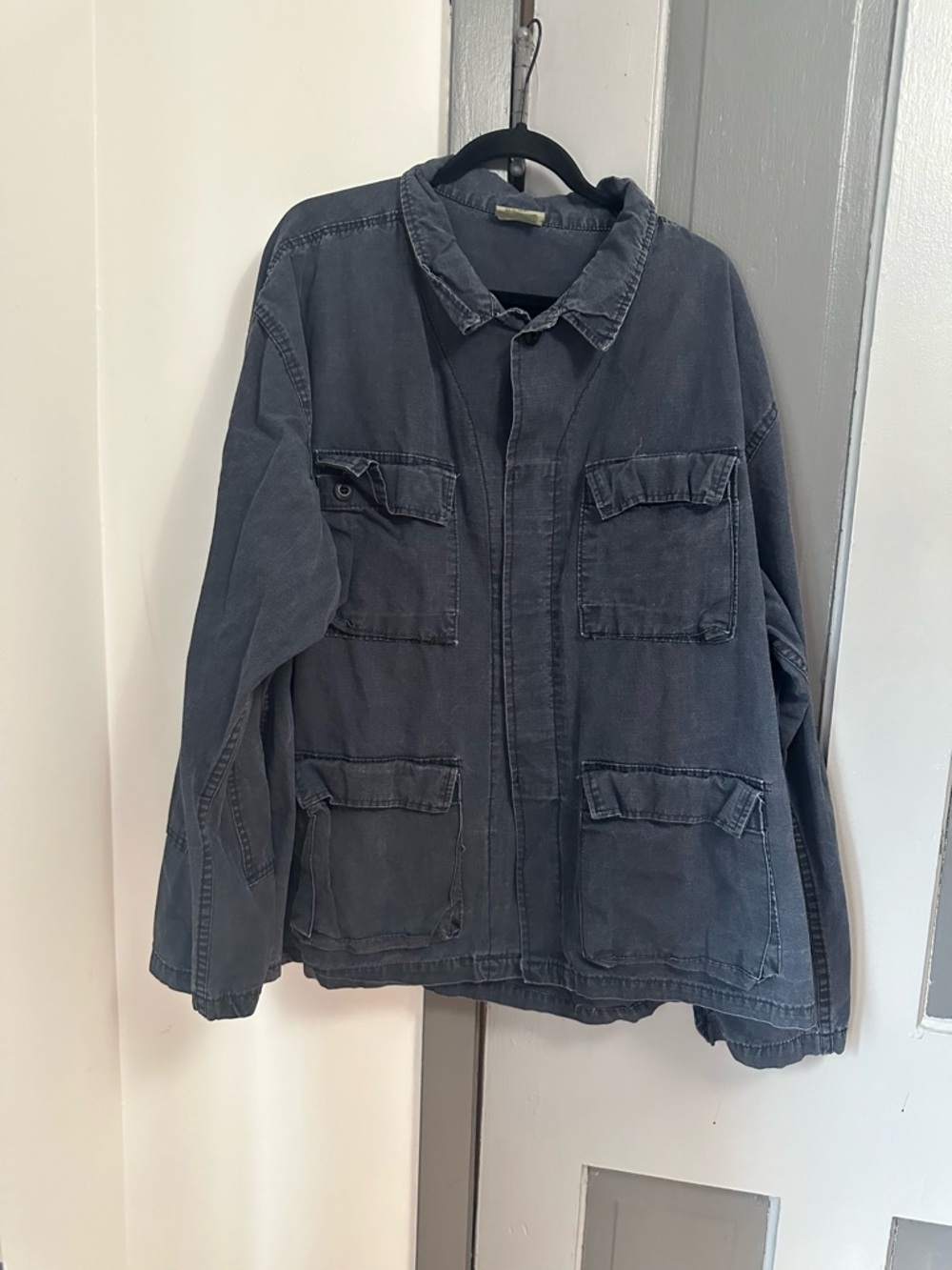 Dark Gray Men's Military Utility Jacket